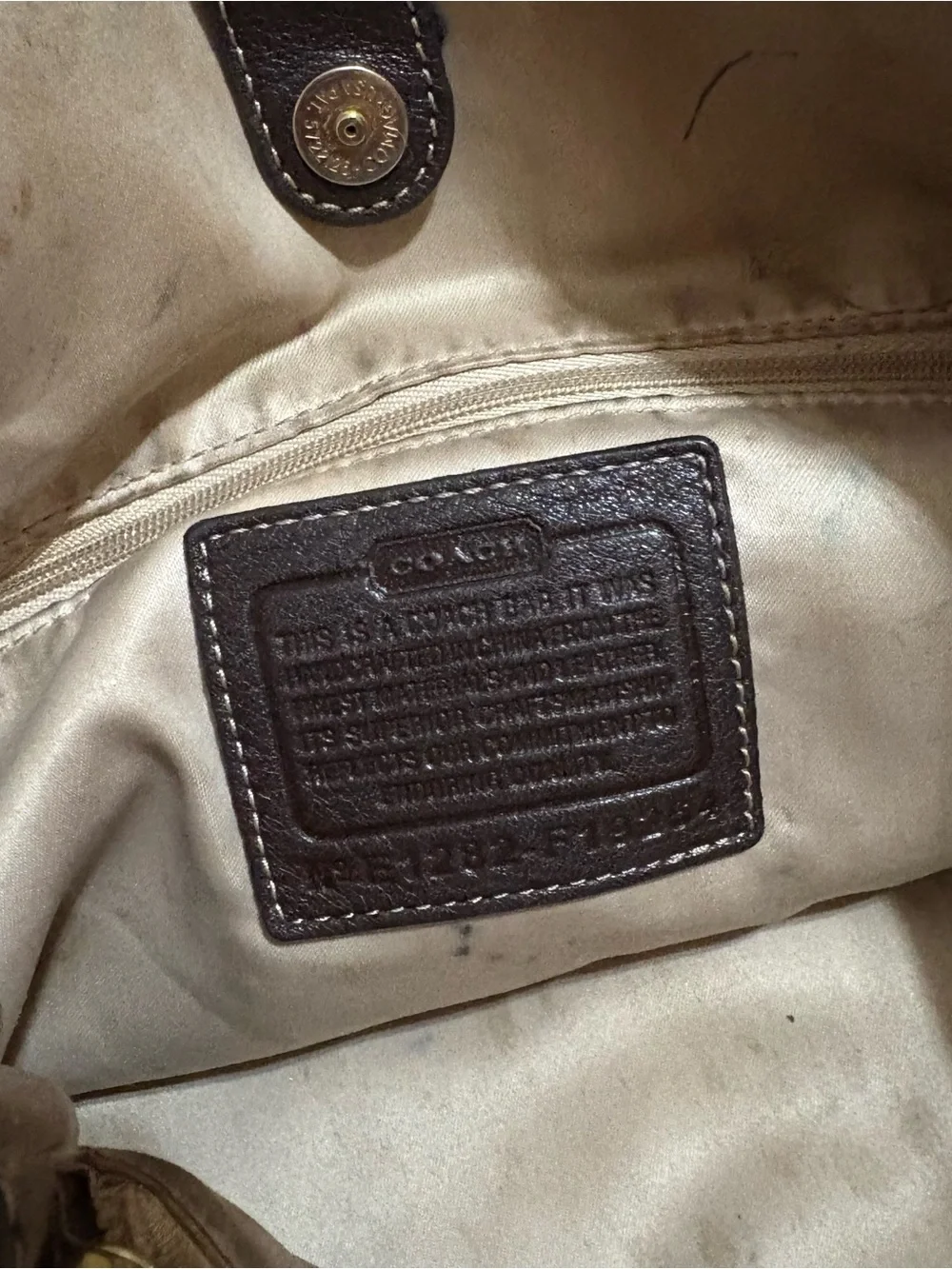 Coach Penelope Brown Pebbled Leather Shoulder Bag Purse